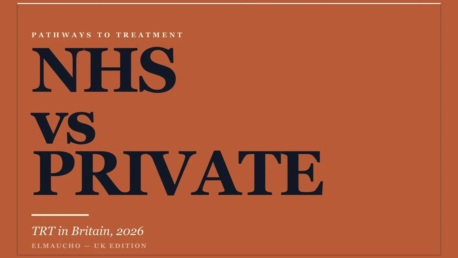 NHS pathways, private clinics, and the gap in between